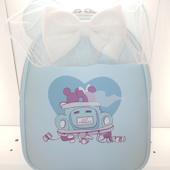 Loungefly Mickey And Minnie Wedding Backpack - Picture 8 of 9